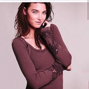 Free People Thermal Masquerade Lace Cuffs